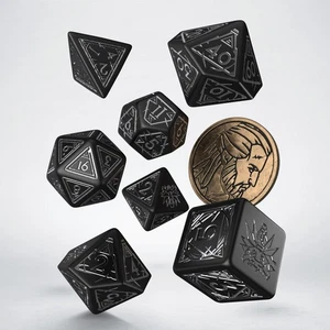Q-Workshop BNIB The Witcher Dice Set. Geralt - Silver Sword - Picture 1 of 2