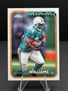 2024 Topps Cromo Zafiro Ricky Williams/15 Blanco Zafiro Miami Dolphins 🐬 - Imagen 1 de 2