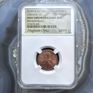 1998 US Lincoln 1 Cent Northeast Error Collection NGC Uncirculated #6794578-058 - Picture 1 of 5