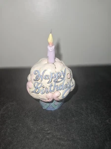 Jim Shore HWC Mini Geburtstag Cupcake Figur Enesco 3,75" Höhe KOSTENLOSER VERSAND  - Bild 1 von 5