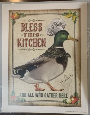 Lithograph Hand Signed by Kay Robertson Duck Dynasty Duck Scene