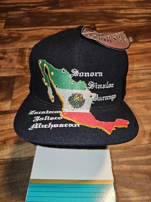 NUEVO De colección México Bordado Mezcla de Lana Logo Grande Coliseo Sombrero Gorra Snapback Foto 1 de 4