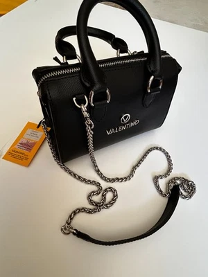 Valentino By Mario Bonbonniere Arielle Black Leather Handbag new w/tag - Image 1 of 4