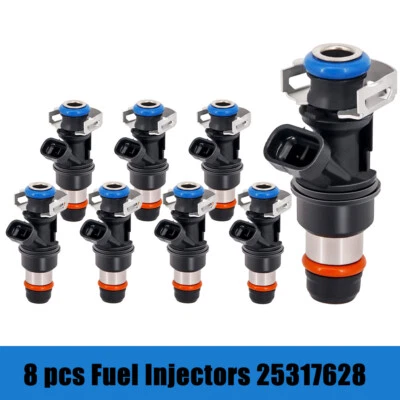 8x Genuine 25317628 Fuel Injectors Fit 2003-2007 Chevrolet Express 1500 5.3L V8 - Image 1 of 4