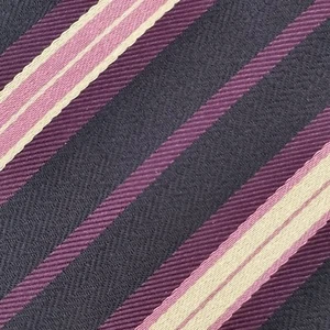 HUGO BOSS Tie Silk Striped Mens Black White Pink Made in Italy Necktie £85+ RRP - Picture 1 of 8
