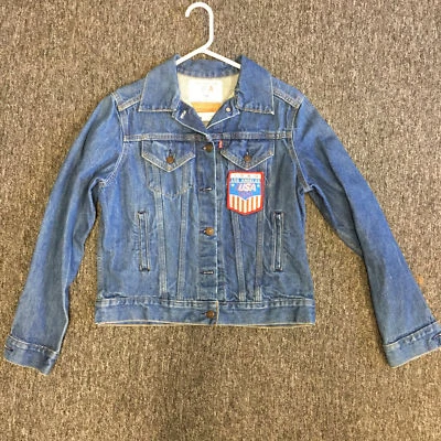 Levi Womens Medium 1984 Los Angeles USA Olympic Team Denim Vintage Jacket - Image 1 of 4