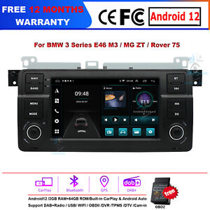 9" do BMW serii 3 M3 E46 CarPlay Ekran dotykowy Android12 GPS Radio samochodowe WIFI Jednostka główna