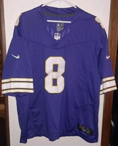 Nike Minnesota Vikings Kirk Cousins #8 Purple NFL Football On Field Jersey 2XL - Picture 1 of 4