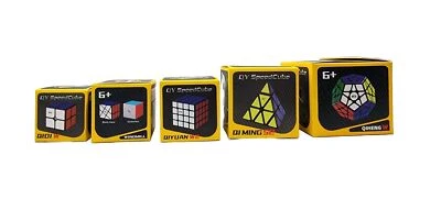 Speed Cube Set 5 Pack, 2x2 4x4 5x5 Megaminx and Pyramid Puzzle Cube Toy EQY566 - Image 1 of 4