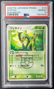 Pokemon 2006 Japanese McDonalds Promo Sceptile 119/PCG-P Card - GEM Mint PSA 10 - Bild 1 von 2