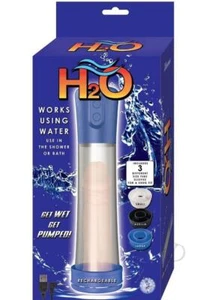 H2O Rechargeable Penis Pump - Blue - Picture 1 of 2