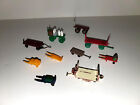 HO+Scale+Model+Railroad+Accessories+for+Scenery+on+Layout+-+Ten+Baggage+Carts