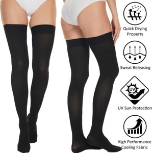 Thigh High Compression Socks for Women and Men Best Support for Running,Travel - Picture 1 of 14