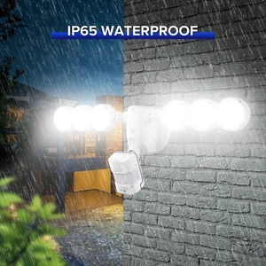 600W Equivalent LED Motion Sensor Security Lights 45W Outdoor Floodlight White - Picture 1 of 13