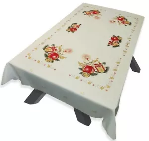 "Mantel Rectangular Navidad BLANCO 110x160cm Regalo (43""x63") Perfecto - Imagen 1 de 4