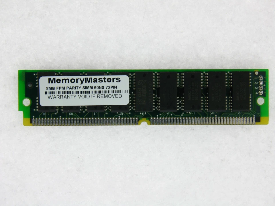 8MB FPM MEMORY PARITY 60NS SIMM 72-PIN 5V 2X36 - Image 1 of 1
