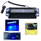 8 LED Blue Police Car Truck Dashboard Warning Flash Light DE LOVE