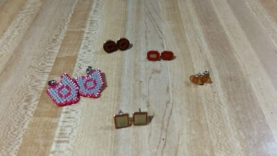 #1 (5) Sets Ohio State Buckeyes Earrings Lot! - Image 1 of 4