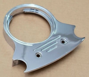 Harley Davidson Speedometer Tachometer Gauge Mount Chrome FXLR 87-94 - Picture 1 of 3