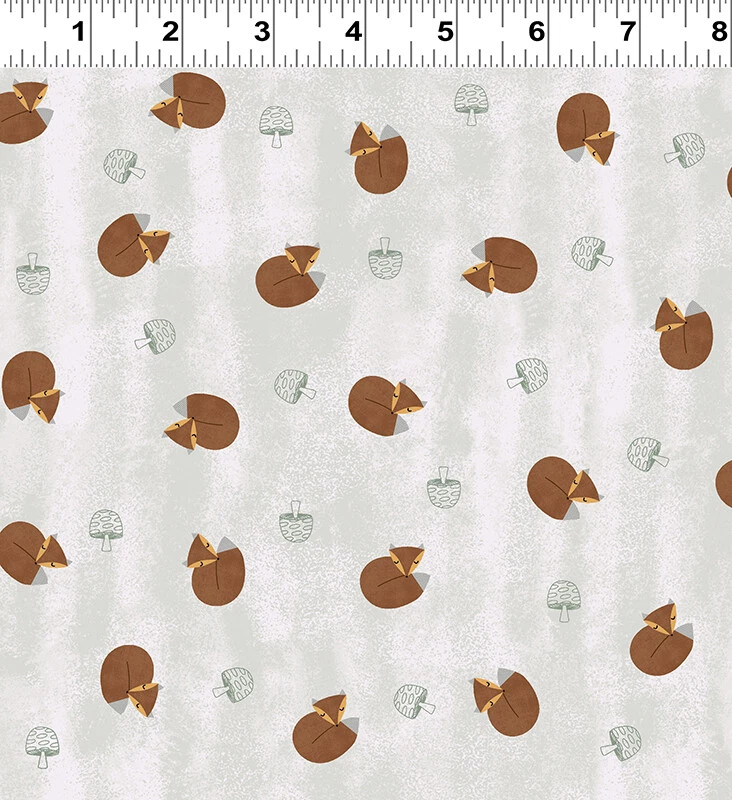 Quilting Sewing Fabric *Low Price* Clothworks Nature Friends Fox y2262-11 - Image 1 of 1