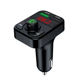 FM Transmitter Auto Bluetooth Kfz Radio Adapter mit Dual USB Ladegerät für Handy - Bild 1 von 13