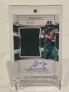 2022 Panini National Treasures Collegiate Kenneth Walker III RPA 84/99!