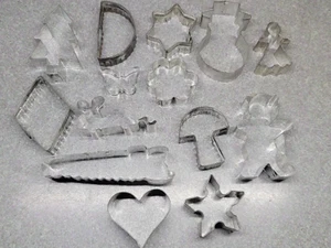 lot 14 pcs vintage Christmas cookie cutters holiday & assorted miscellaneous - Picture 1 of 5