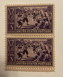 US Stamp #855 Centennial Of Baseball 3c -blocks of 2, Singles MNH OG - 11 stamps