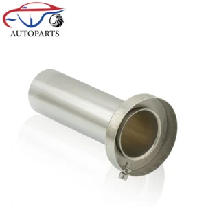 Universal 4" Round Steel Removable Catback Exhaust System Muffler Tip Silencer - Picture 1 of 8