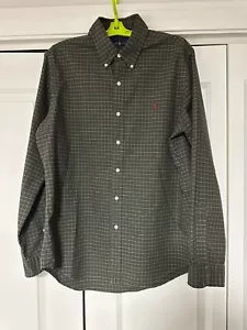 Ralph Lauren Long Sleeve Button Shirt RN 41381 Medium Green Red Plaid Size L - Picture 1 of 14