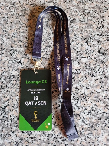1 Collector Ticket FIFA WC World Cup Qatar 2022  Match 18 QATAR vs SENEGAL Cover