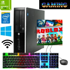 HP Gaming Desktop PC Computer Intel i5 NVIDIA 730GT 8GB 1TB HDD DVRW WIFI Win 11 - Picture 1 of 6
