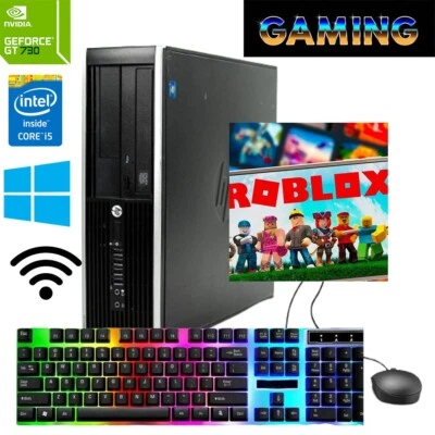 HP Gaming Desktop PC Computer Intel i5 NVIDIA 730GT 8GB 1TB HDD DVRW WIFI Win 11 - Image 1 of 4