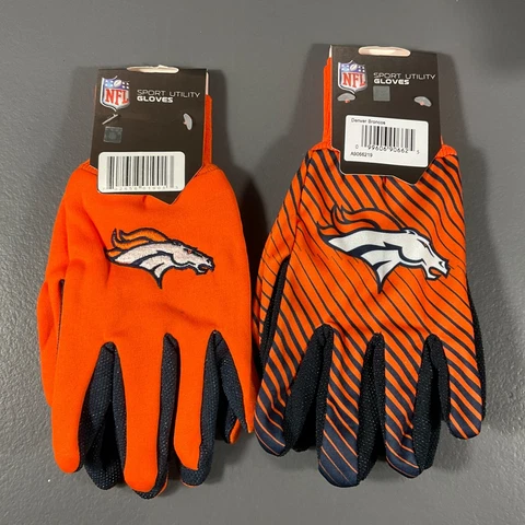 Denver Broncos Sports Utility Gloves Team Logo Sports NFL Football - LOT OF 2 Cover