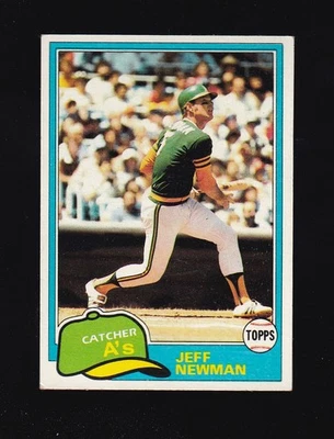 1981 Topps Jeff Newman #587 Oakland Athletics - Image 1 of 2