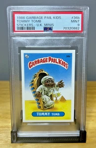 TOMMY TOMB 1986 Topps Garbage Pail Kids UK Mini 36b GPK Card PSA 9 - Picture 1 of 2