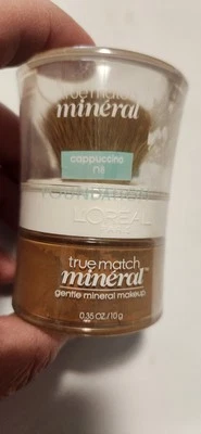 LOreal Paris True Match Mineral Foundation Powder Makeup CAPPUCCINO N8 - Image 1 of 3