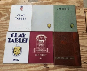 1943-48 CLAYMONT HIGH SCHOOL YEARBOOK, CLAYMONT, DELAWARE CLAY TABLET - Picture 1 of 4