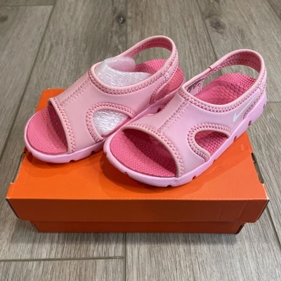 Nike NEW Sunray9 Toddler Sandals Size 9c Water Pink NEW W/ Box Rare - Image 1 of 4