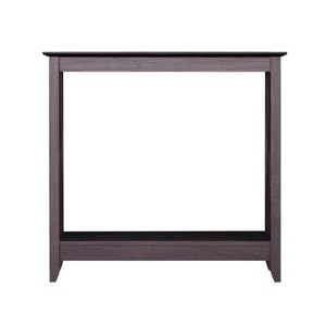 SAINT BIRCH Lambert 31.5 in. Oak Rectangle Wood Console Table with Shelf - Picture 1 of 4