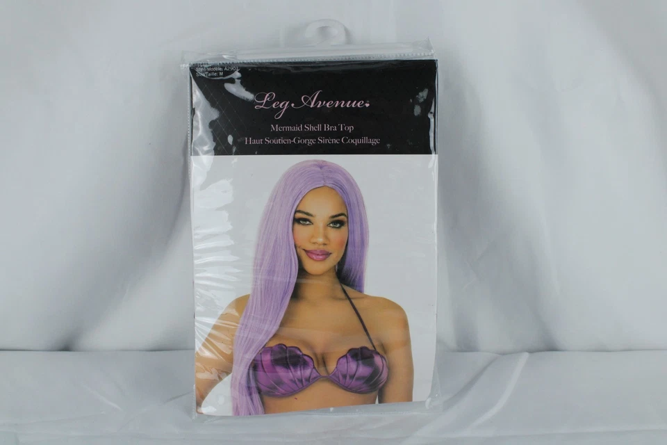 Top concha de sirena por pierna avenida púrpura Halloween disfraces nuevo en paquete Foto 1 de 4