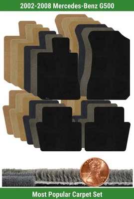 Juego de alfombrillas Ultimat personalizadas para Mercedes-Benz G500 2002-2008 (4 piezas) #YRP Foto 1 de 4