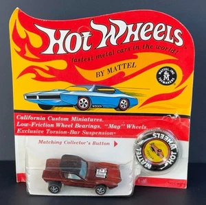 Vintage Hot Wheels Redline 1968 TOUGH ORANGE Python HK - UNPUNCHED BLISTER! - Picture 1 of 15