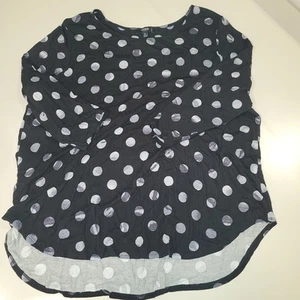 Premise Studio Women's 3/4 Sleeve Black Polka Dot Business Casual Blouse 2X NWT - Picture 1 of 2