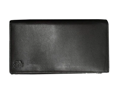 Portafoglio Donna.Sottile 0,9 cm. Documenti Carte Monete in Pelle di Vitello HQ - Immagine 1 di 4