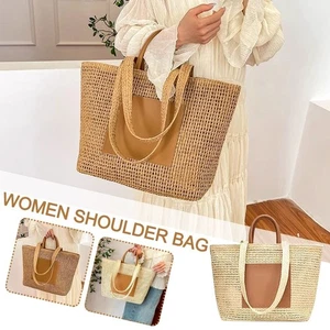 Bohemia Style Beach Bag Large Capacity Tote Bag Women Shoulder Bag Travel - Picture 1 of 14