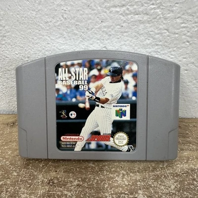 NINTENDO 64 ALL-STAR BASEBALL 99 - N64 PAL CARTRIDGE  - TESTED & WORKING CLEAN - Image 1 of 2