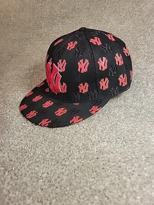 Шляпа с иглой NY Yankees American коллекция Cooperstown красная блестящая облегающая 7 1/4 - Изображение 1 из 4