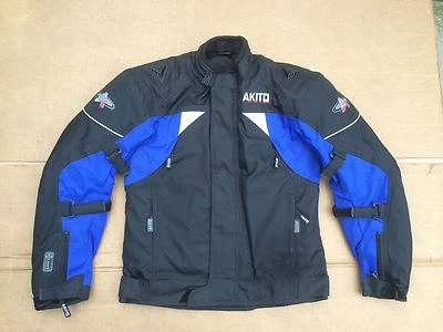 AKITO Mens Textile Motorbike Motorcycle Jacket Size UK 34" to 36" Chest   H126 - Image 1 of 4