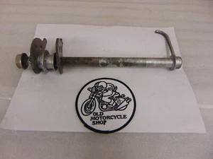 1978 YAMAHA IT250E REAR WHEEL AXLE BOLT CHAIN ADJUSTERS - Picture 1 of 6